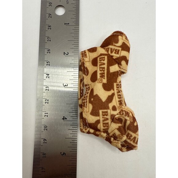 2006 McDonalds Build-A-Bear BABW Branded Brown & Tan Giraffe Print Outfit Top - Picture 4 of 4